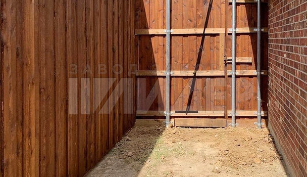 Дачный деревянный забор шахматка ДВ-137 - фото 6